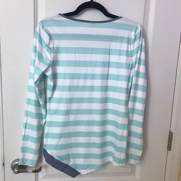 NTOW Striped Basic Scoop Neck -Small - Picture 3 of 6